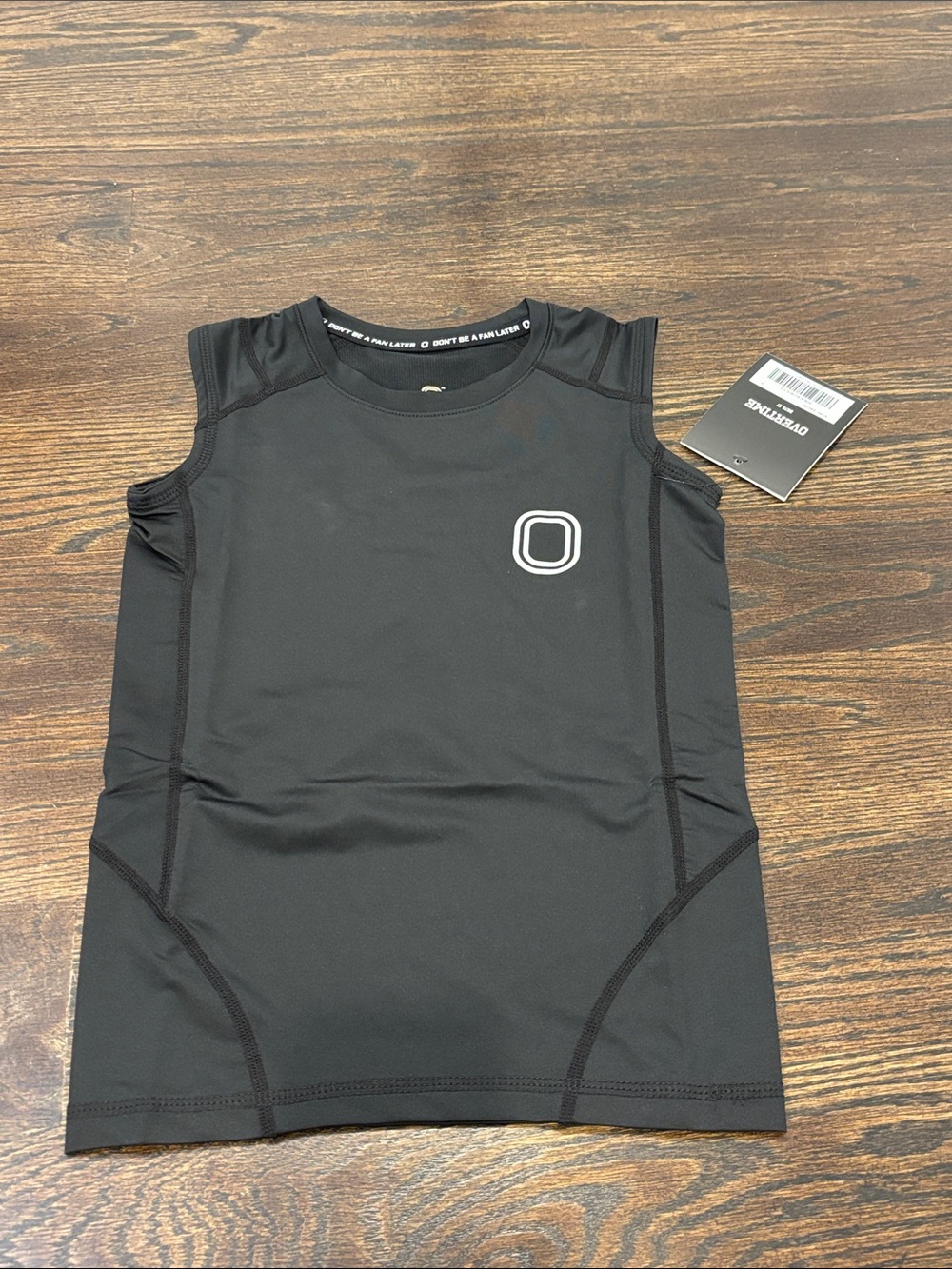NWT Overtime Boys Black Athletic Tank Top Size Small